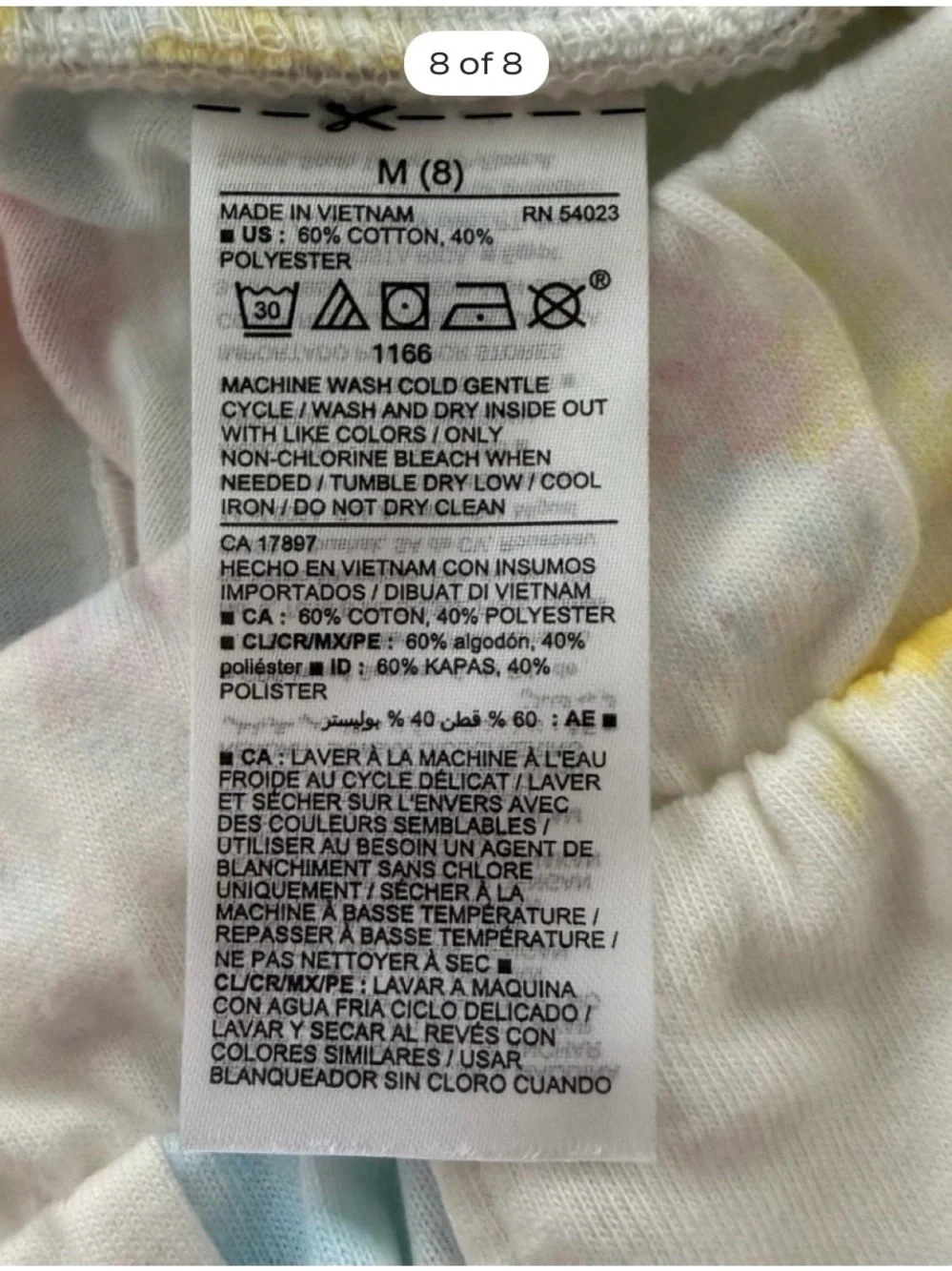 Old Navy Pastel Tie-Dye Shorts in Yellow, Blue, Pink